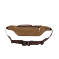 Wholesale Customize Lightweight Canvas Slim Crossbody Chest Bags Adjustable Belt Bumbag Sport Running Cellphone Waist Bag Mens Outdoor Fanny Pack